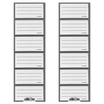Opakowanie Naklejki na zeszyt Ramka B&W (25szt)