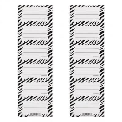 Opakowanie Naklejki na zeszyt Zebra (25szt)