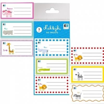 Opakowanie Naklejki na zeszyty B&B Kids 9 naklejek