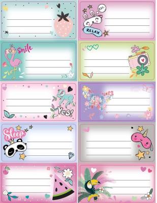 Opakowanie Naklejki na zeszyty Dziewczynka