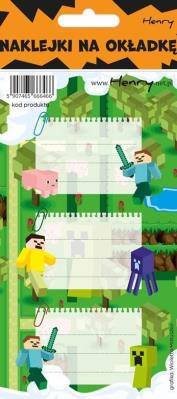 Opakowanie Naklejki na zeszyty - Gra (12szt)