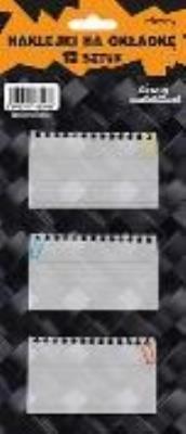 Opakowanie Naklejki na zeszyty - Karbon (12szt)