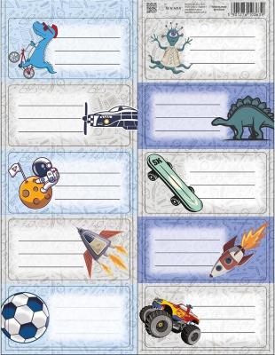 Opakowanie Naklejki na zeszyty No Name - Chłopiec