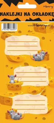 Opakowanie Naklejki na zeszyty - Ser (12szt)