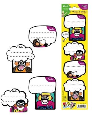 Naklejki na zeszyty Tytus FIORELLO. Wydawca: Fiorello. SmakLiter.pl Opakowanie Naklejki na zeszyty Tytus FIORELLO