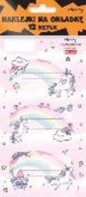Opakowanie Naklejki na zeszyty - Unicorn tęcza (12szt)