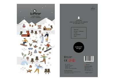 Opakowanie Naklejki ozdobne Ferie Zimowe