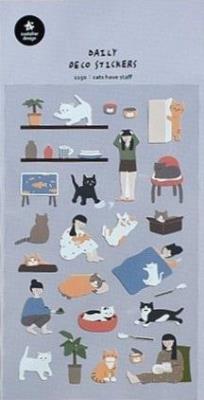 Opakowanie Naklejki ozdobne Kocie Sprawy