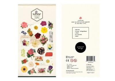 Opakowanie Naklejki ozdobne Kwiaty Vintage