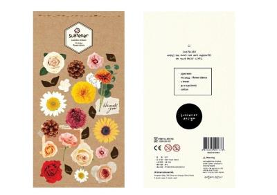 Opakowanie Naklejki ozdobne Kwiaty