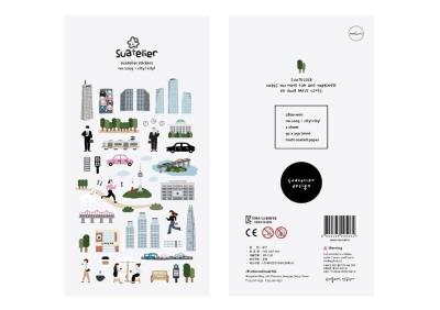 Opakowanie Naklejki ozdobne Miasto