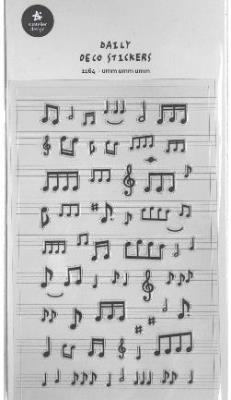 Opakowanie Naklejki ozdobne Muzyka Nuty