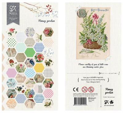 Opakowanie Naklejki ozdobne Ogród Heksagon