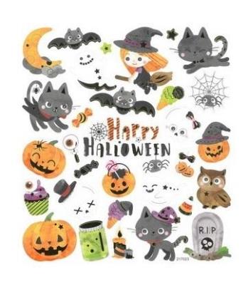 Opakowanie Naklejki papierowe - Halloween 32szt