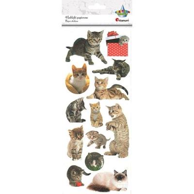 Opakowanie Naklejki papierowe koty
