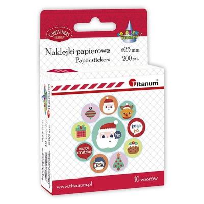 Opakowanie Naklejki papierowe na taśmie Boże Narodzenie