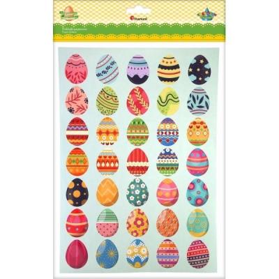 Opakowanie Naklejki papierowe pisanki 26x35mm 28szt