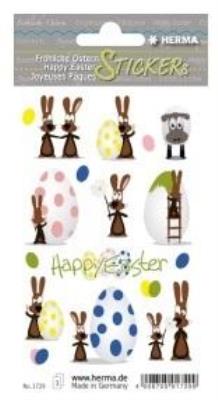 Opakowanie Naklejki papierowe wielkanocne zajączki