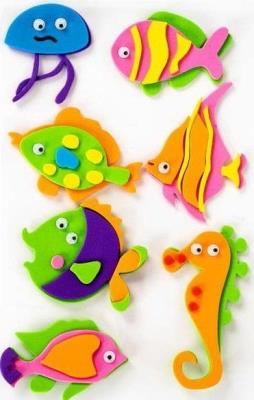 Opakowanie Naklejki piankowe 3D 3-6cm 7szt