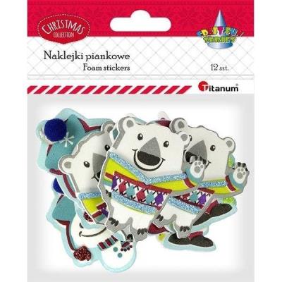 Opakowanie Naklejki piankowe 3D Boże Narodzenie 12szt