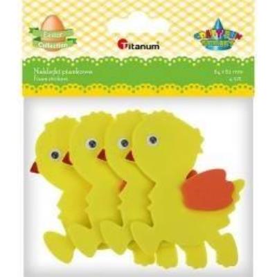 Opakowanie Naklejki piankowe 3D kurczaczki 64x82mm 4szt