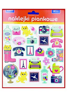 Opakowanie Naklejki piankowe całoroczne V2 24szt.