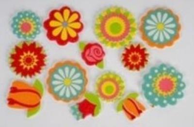 Opakowanie Naklejki piankowe kwiaty