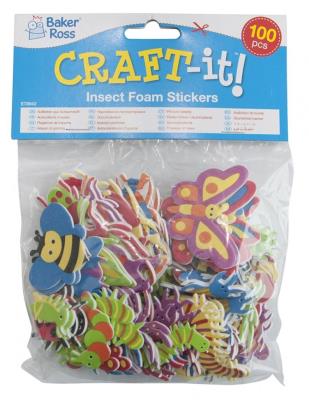 Opakowanie Naklejki piankowe owady 100szt