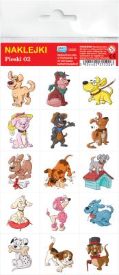 Opakowanie Naklejki. Pieski