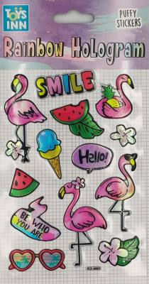 Opakowanie Naklejki Rainbow Hologram Smile