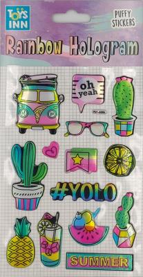 Opakowanie Naklejki Rainbow Hologram Summer