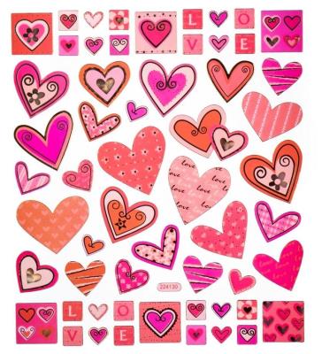 Opakowanie Naklejki serca 57szt