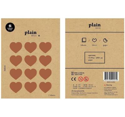 Opakowanie Naklejki Serca złote 20mm 2 ark.