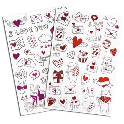 Opakowanie Naklejki serduszka na wesoło