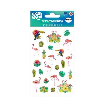 Naklejki Sticker BOO Flamingi. Wydawca: Sticker Boo. SmakLiter.pl Opakowanie Naklejki Sticker BOO Flamingi