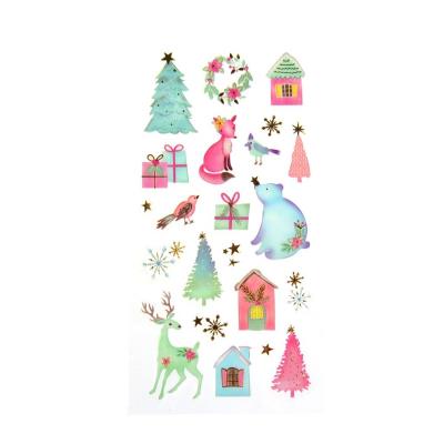 Opakowanie Naklejki świąteczne pastelowy czar