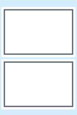 Opakowanie Naklejki szkolne białe 12szt