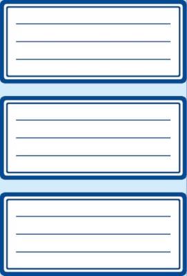 Opakowanie Naklejki szkolne ramki granatowe 18szt