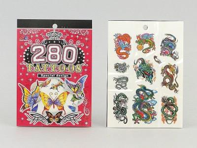 Opakowanie Naklejki - tatuaże w książeczce MIX