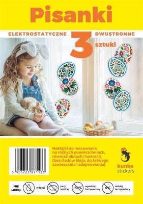Opakowanie Naklejki Wielkanocne Pisanki 3szt