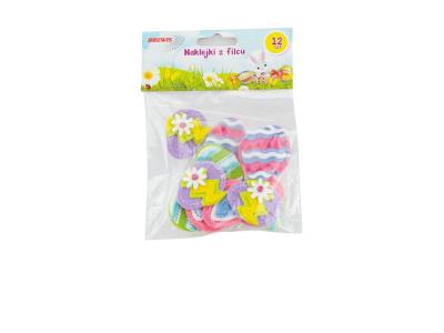 Opakowanie Naklejki wielkanocne z filcu 12szt