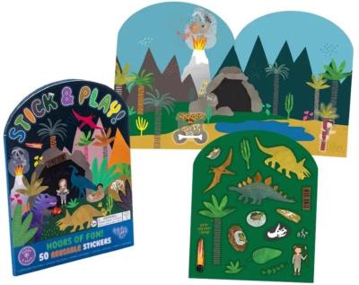 Opakowanie Naklejki wielokrotnego użytku dinozaury