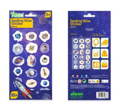 Naklejki woskowe - Kosmos. Wydawca: AVENIR. SmakLiter.pl Opakowanie Naklejki woskowe - Kosmos