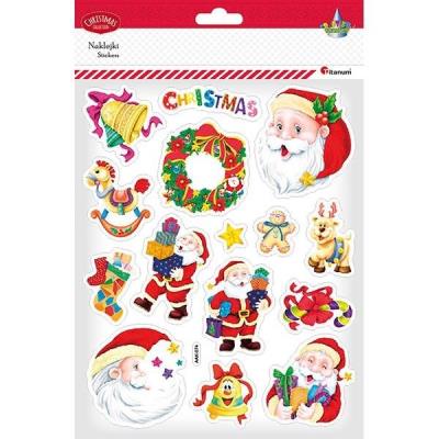 Opakowanie Naklejki wypukłe Boże Narodzenie 15szt