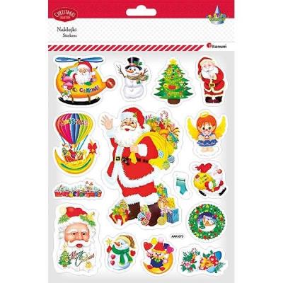 Opakowanie Naklejki wypukłe Boże Narodzenie 15szt