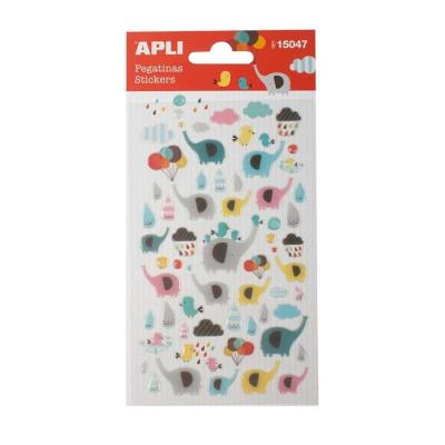 Opakowanie Naklejki wypukłe słonie