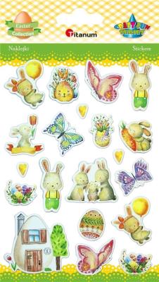 Opakowanie Naklejki wypukłe Wielkanoc 17szt