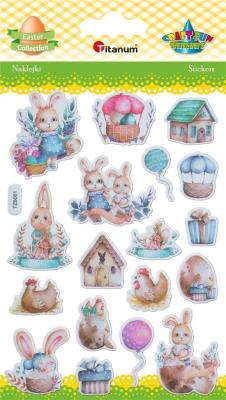 Opakowanie Naklejki wypukłe Wielkanoc 18szt