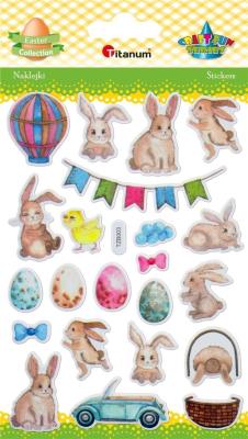 Opakowanie Naklejki wypukłe Wielkanoc 22szt