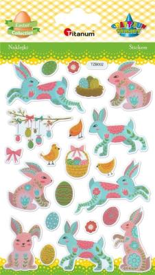 Opakowanie Naklejki wypukłe Wielkanoc 22szt